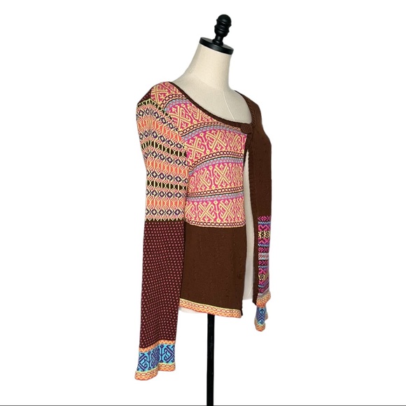 Hanna Andersson Single Button Fair Isle Cardigan | M Ladies - Picture 4 of 11